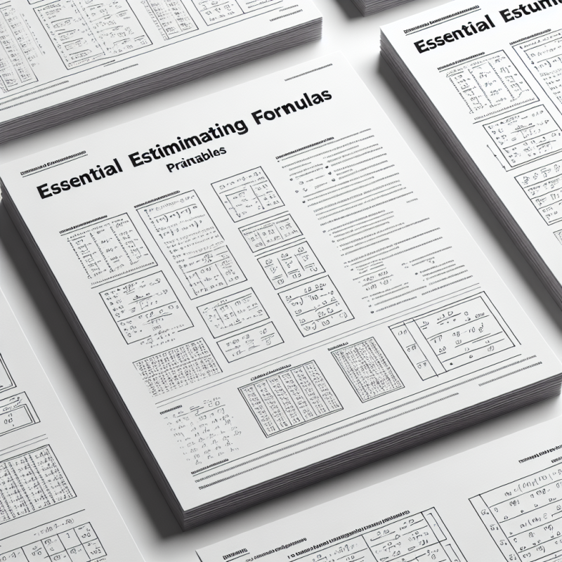 Essential Estimating Formulas
